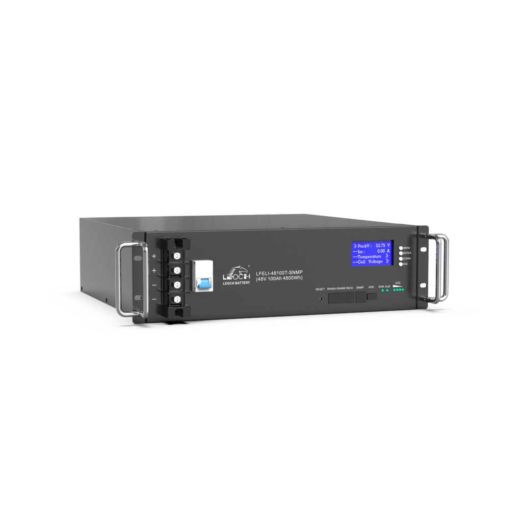 Leoch 48V 100Ah LiFePO4 Lithium Battery — 5.12kWh