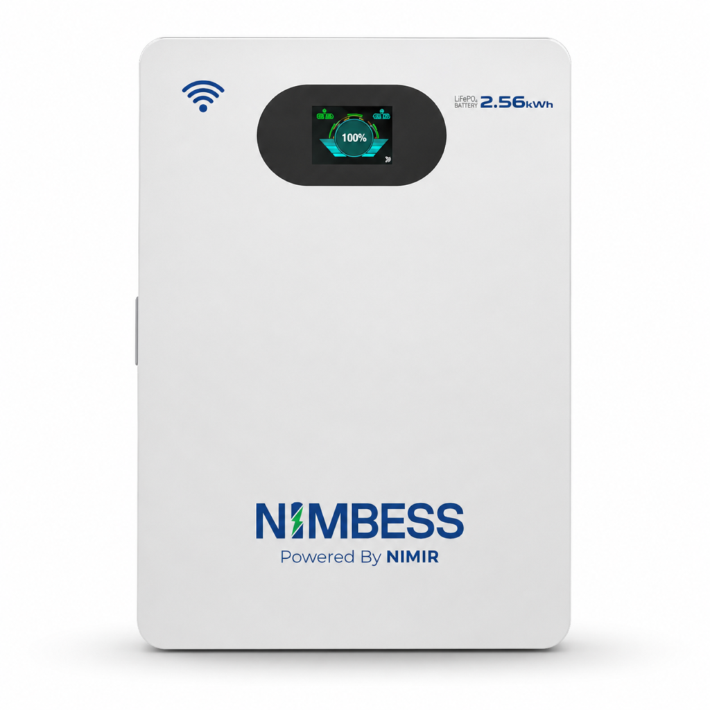 Nimbess ES-BOX12S 2.56kWh LiFePO4 Lithium Battery | 25.6V 100Ah Wall Mounted Solar Battery