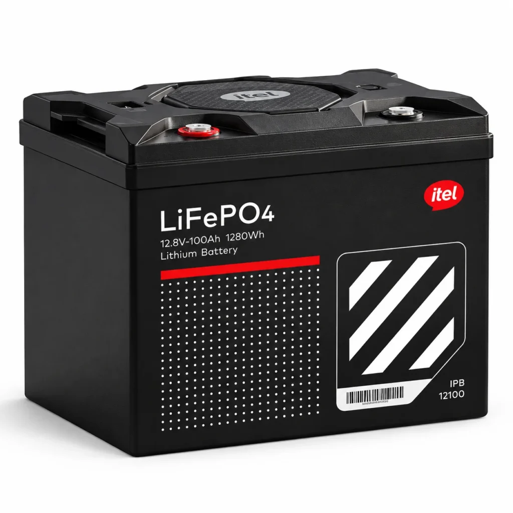 Itel 12.8V 100Ah LiFePO4 Lithium Battery